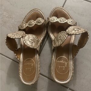 Jack Rogers Metallic Gold Women's Sandals